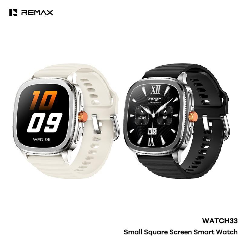 Remax watch33 smartwatch amoled ip68 vierkant scherm zilver 1