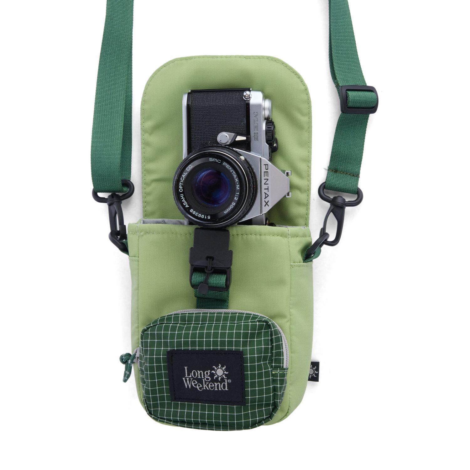 Long weekend crossbody camera pouch moss 4