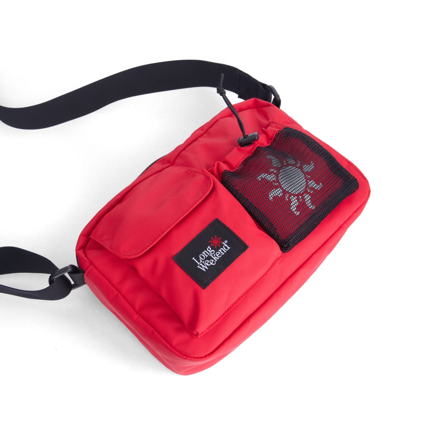 Long weekend santa fe shoulder bag 3l red 2