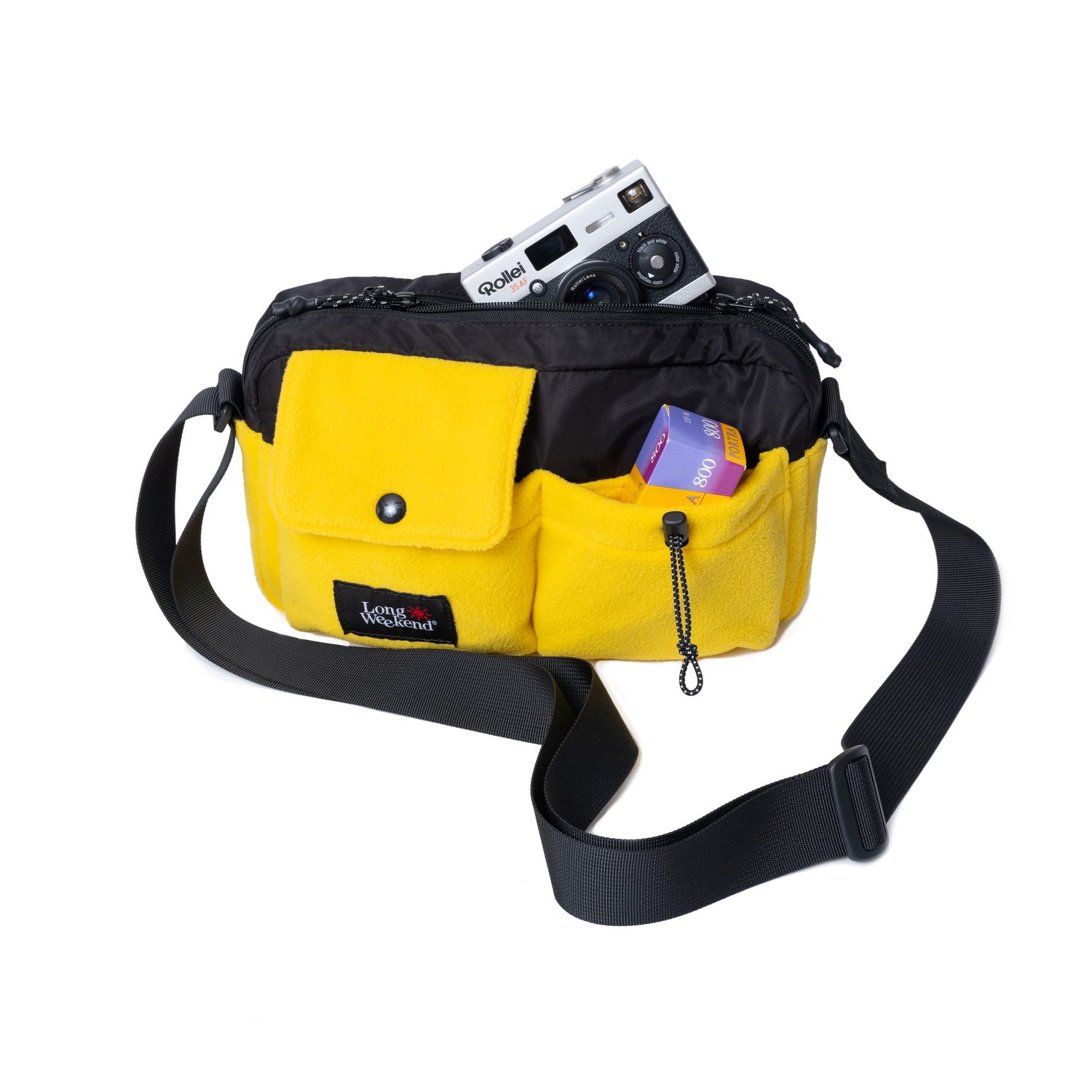 Long weekend santa fe shoulder bag 3l yellow fleece 4