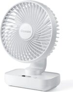 Ocoopa D606Y – Mini USB Ventilator – Wit – Oplaadbaar