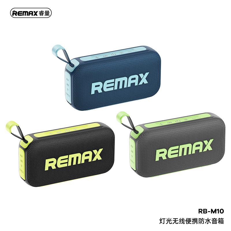 Remax RB M10 Lighting Bluetooth speaker 20W IP67 waterdicht RGB verlichting Blauw
