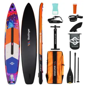 Skatinger CMYK Yellow Opblaasbaar SUP Board 380x76x15 cm Touring