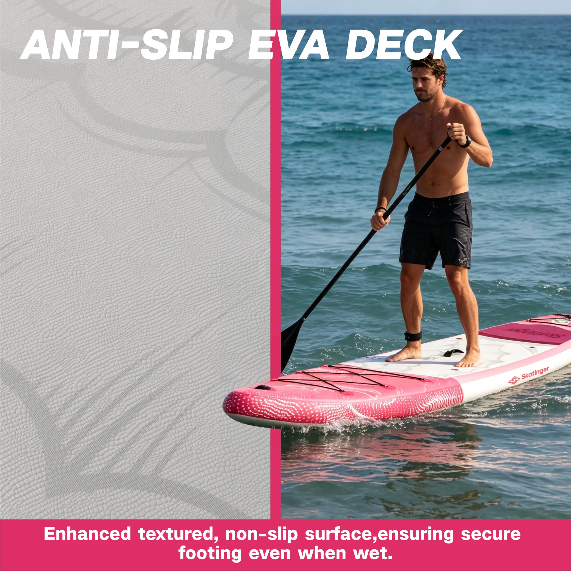 Skatinger Ocean Sea Horse Opblaasbaar SUP Board 320x81x15 cm Allround