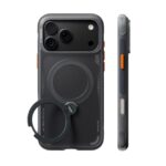 Torras Ostand Q3 Air hoesje geschikt voor iPhone 17 Pro en iPhone 18 Pro - Shadow Black
