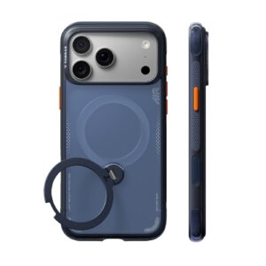 Torras Ostand Q3 Air hoesje geschikt voor iPhone 17 Pro en iPhone 18 Pro - Donkerblauw
