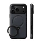 Torras Ostand Q3 Rugged hoesje geschikt voor iPhone 17 Pro Max en iPhone 18 Pro Max - Jet Black