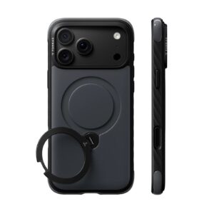 Torras Ostand Q3 Rugged hoesje geschikt voor iPhone 17 Pro Max en iPhone 18 Pro Max - Jet Black