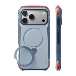 Torras Ostand Q3 Air Pro hoesje geschikt voor iPhone 17 Pro en iPhone 18 Pro - Polar Slate