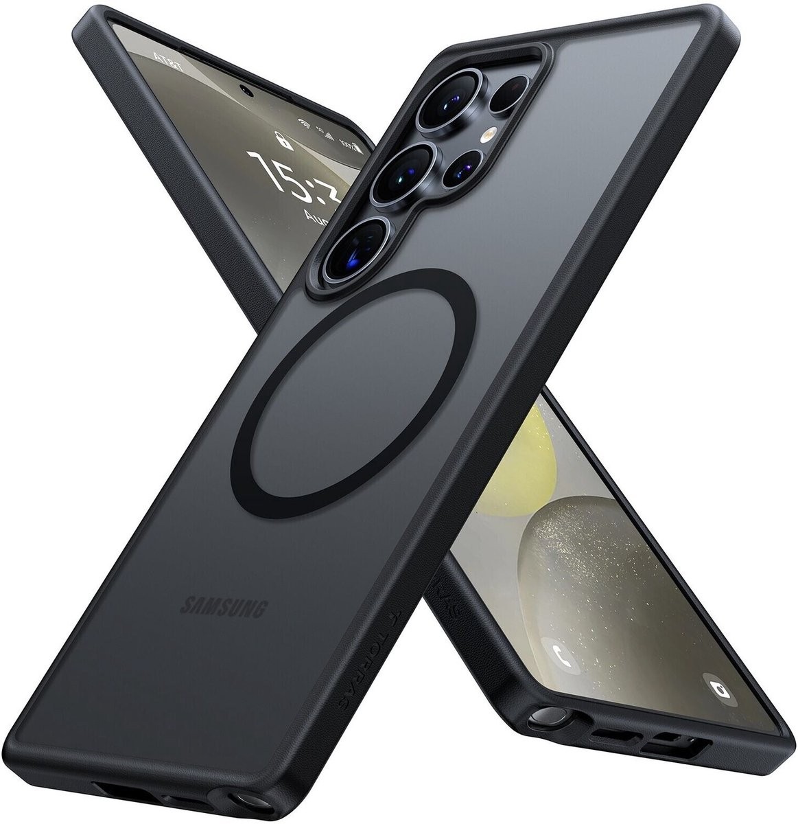 Torras Guardian Magnetic hoesje geschikt voor Samsung Galaxy S26 Ultra - Zwart