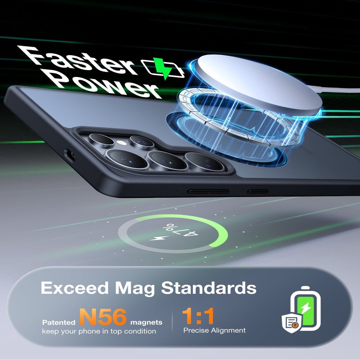 Torras Guardian Magnetic hoesje geschikt voor Samsung Galaxy S26 Ultra - Zwart