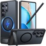 Torras Pstand hoesje geschikt voor Samsung Galaxy S26 Plus - Zwart
