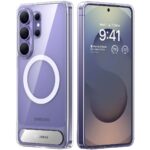 Torras Pstand hoesje geschikt voor Samsung Galaxy S26 Ultra - Transparant