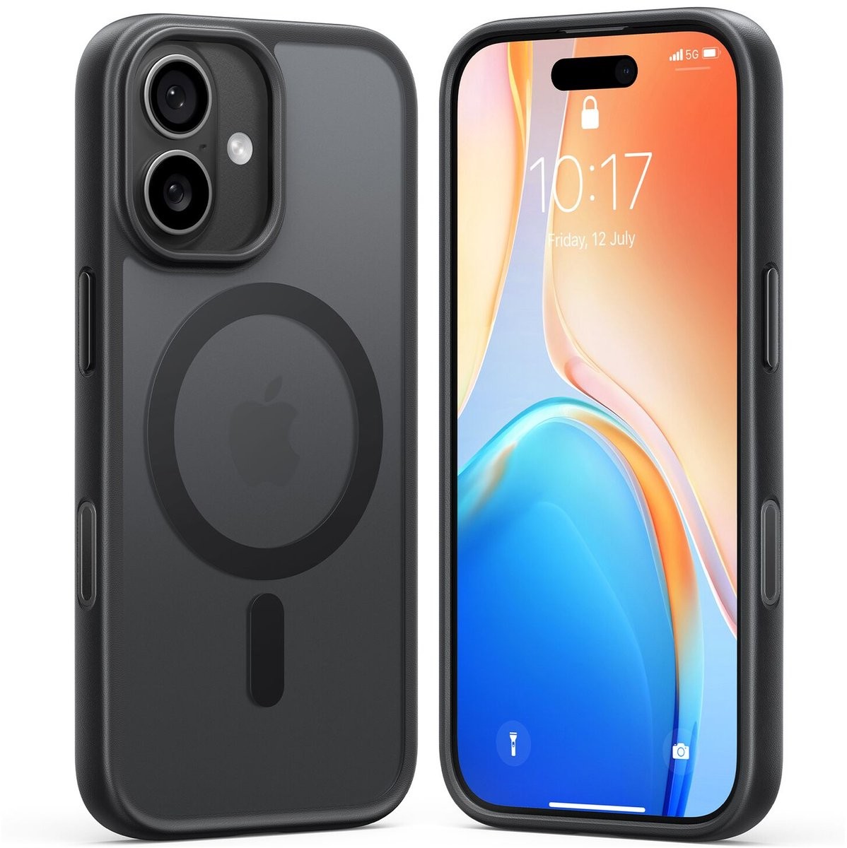 Torras Guardian Magnetic hoesje geschikt voor iPhone 17 - Zwart