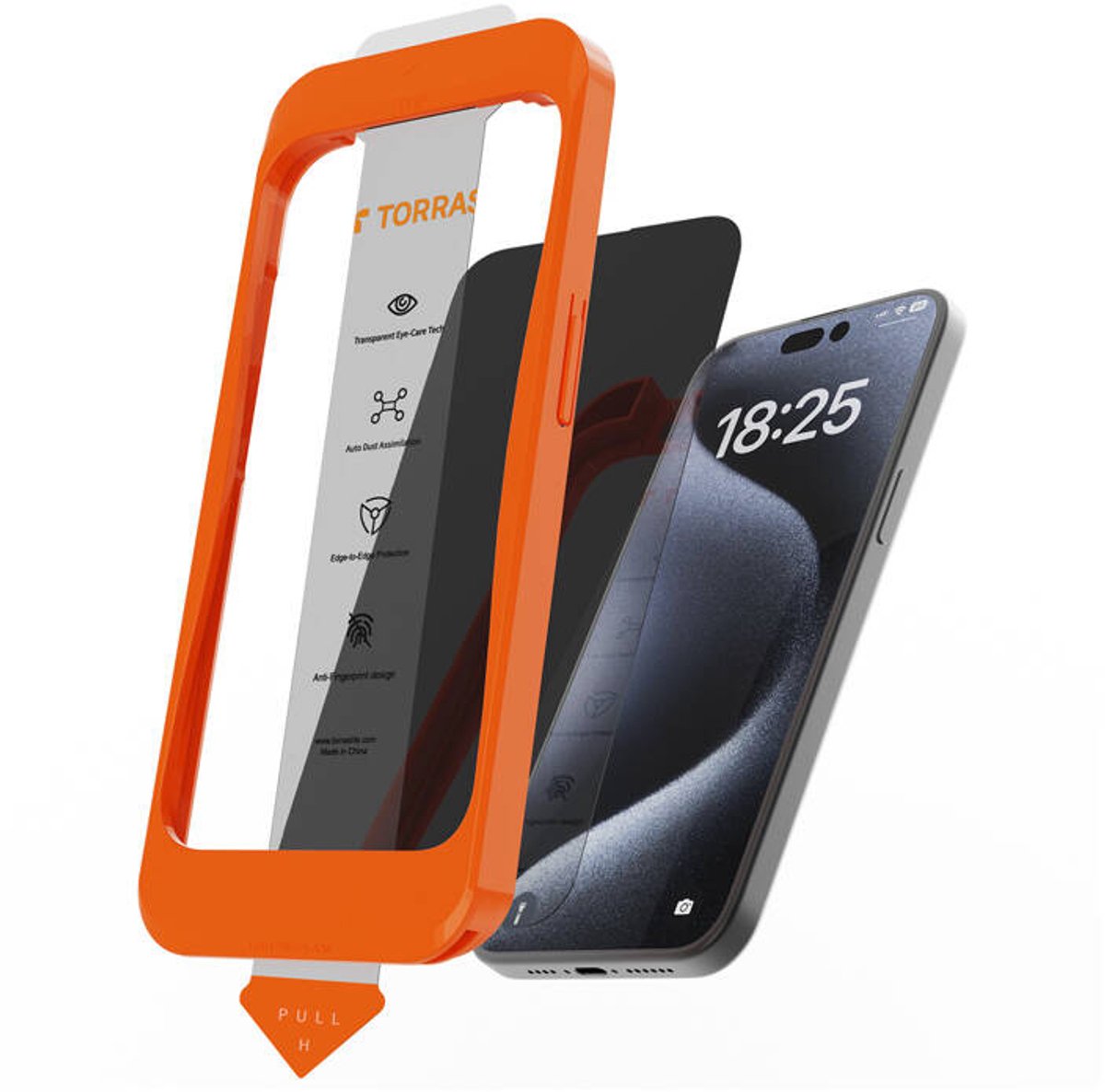 Torras GlassGo Install Master screenprotector geschikt voor iPhone 16