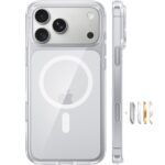 Torras Guardian Magnetic hoesje geschikt voor iPhone 17 Pro en iPhone 18 Pro - Transparant