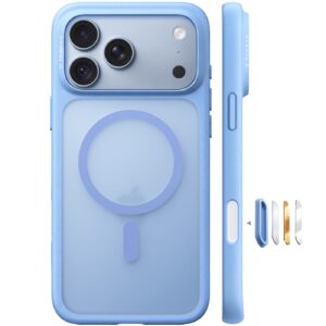Torras Guardian Magnetic hoesje geschikt voor iPhone 17 Pro Max en iPhone 18 Pro Max - Blauw