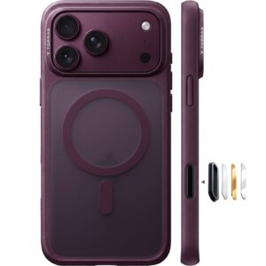 Torras Guardian Magnetic hoesje geschikt voor iPhone 17 Pro Max en iPhone 18 Pro Max - Paars