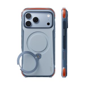 Torras Ostand Q3 Air Pro hoesje geschikt voor iPhone 17 Pro Max en iPhone 18 Pro Max - Polar Slate