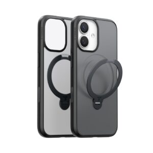 Torras Ostand Spin MagSafe hoesje geschikt voor iPhone 17 - Zwart