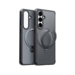 Torras Ostand Spin hoesje geschikt voor Samsung Galaxy S26 Plus - Zwart