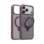 Torras Ostand Spin hoesje geschikt voor iPhone 17 Pro en iPhone 18 Pro - Paars