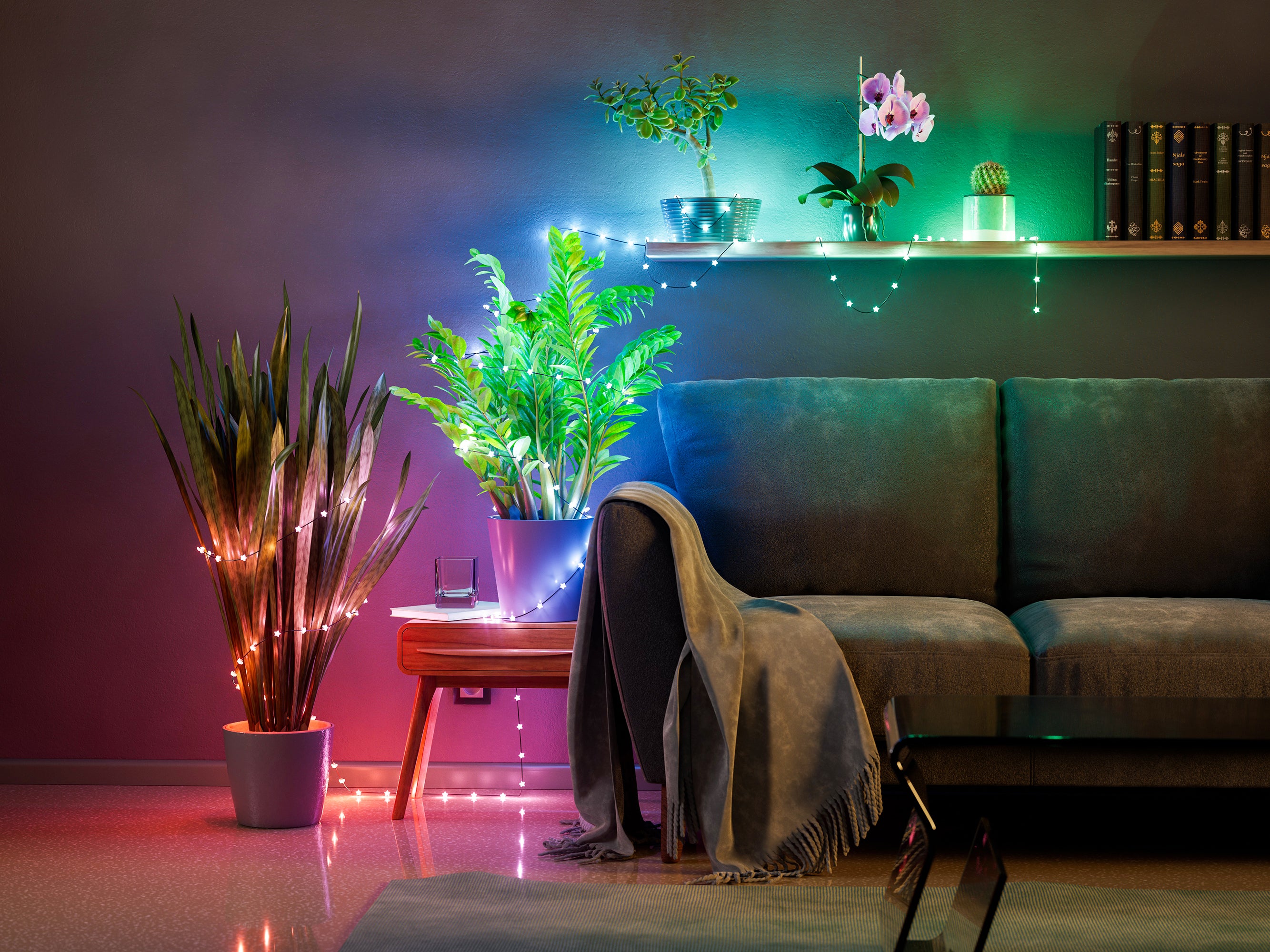 Twinkly Candies Lichtsnoer - Pearl - RGB - 100 RGB LED’s - 6 meter - Transparant