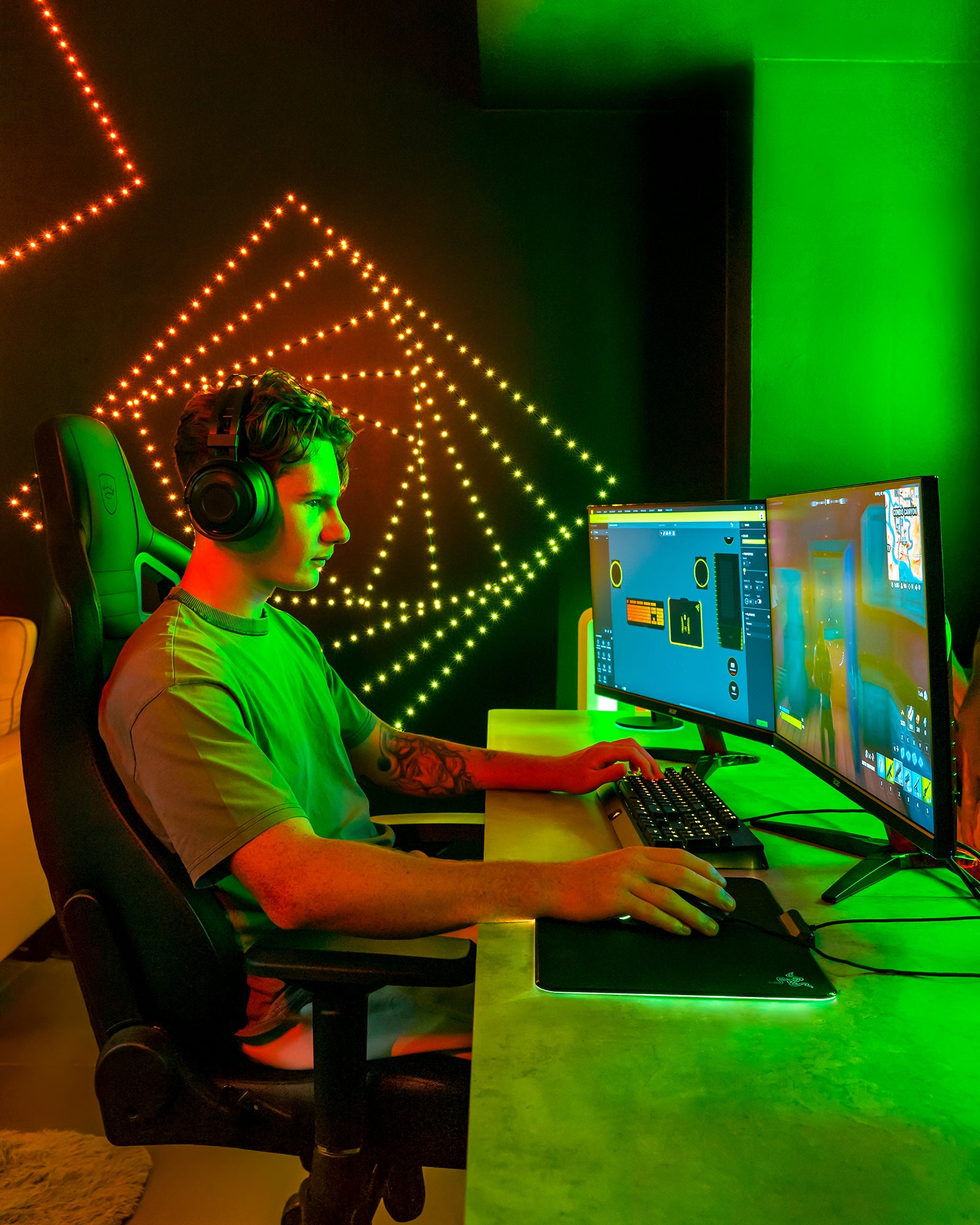 Twinkly Dots – LED lichtsnoer met 200 RGB - 10 meter - IP 44 - Zwart