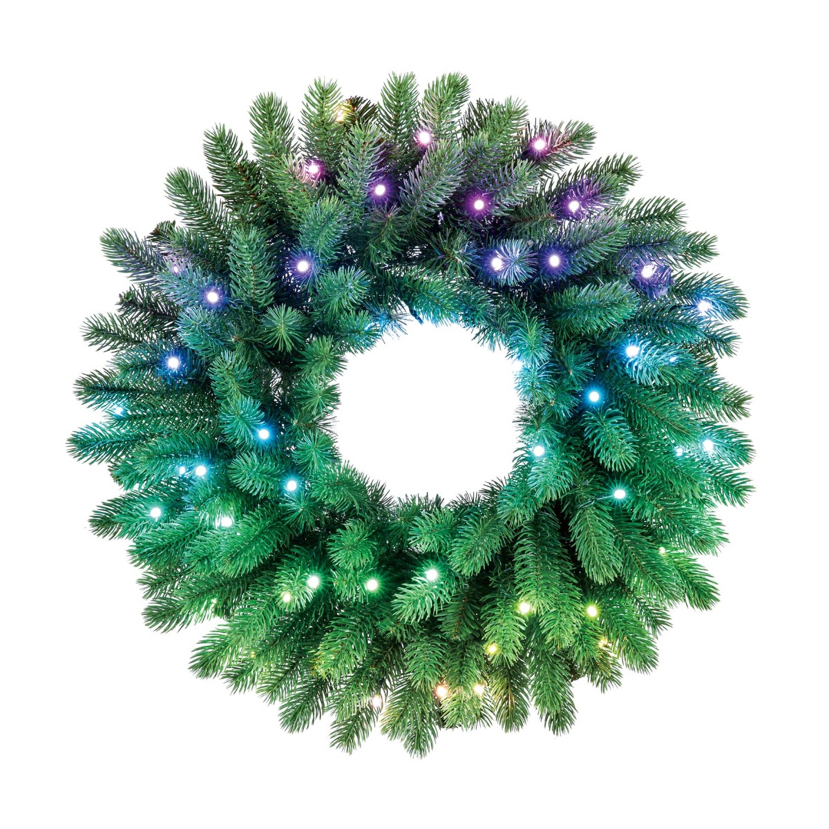 Twinkly Pre-lit Wreath - Kerstkrans met 50 RGB LED - 60 cm - App-gestuurd