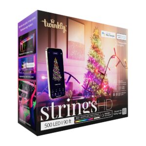 Twinkly Strings HD Lichtsnoer - 27,5M - 500LED RGB & Wit - High Density - Binnen & Buiten - Groen