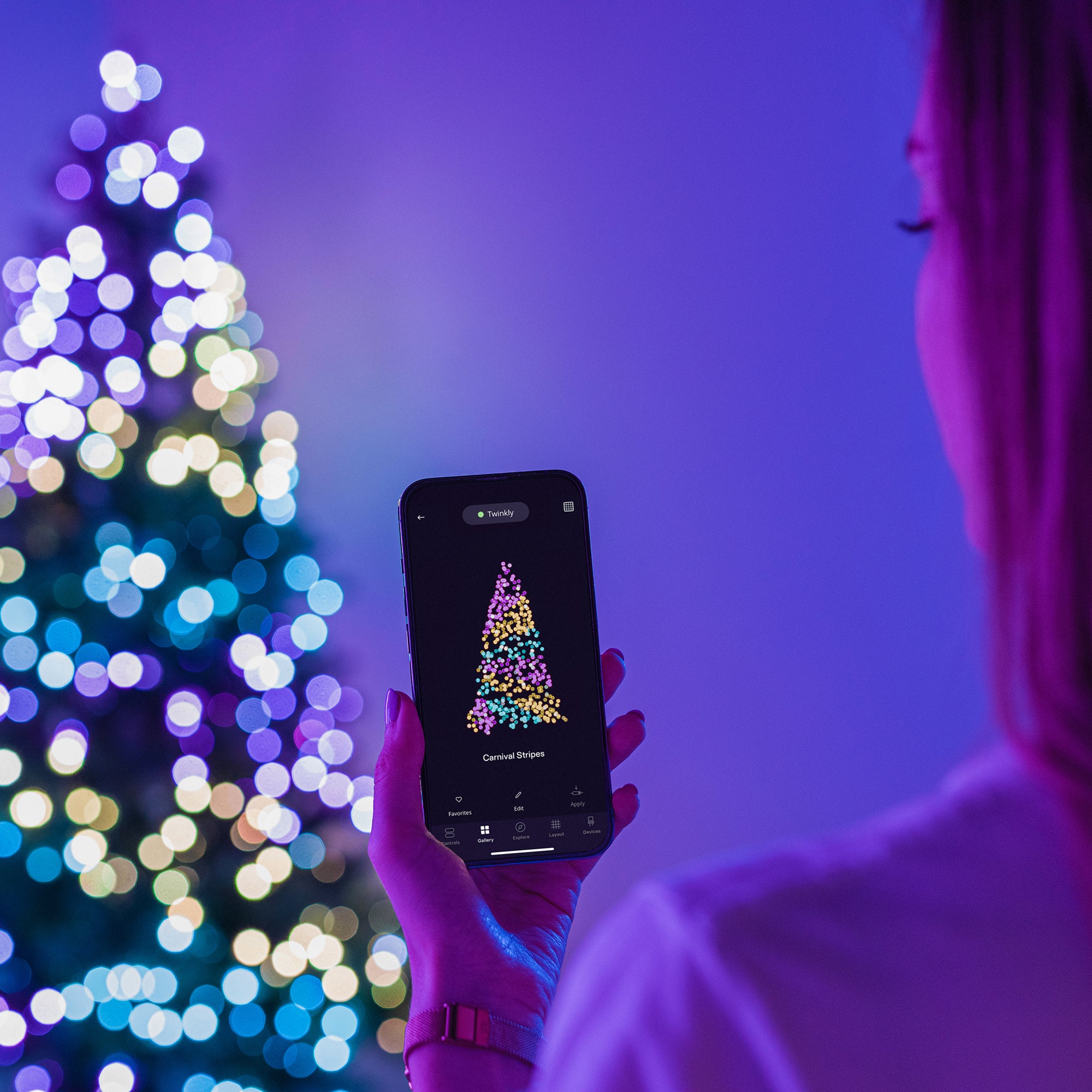 Twinkly Strings Lichtsnoer - 20M - 250LED RGB & Warm Wit - Binnen & Buiten - Transparant