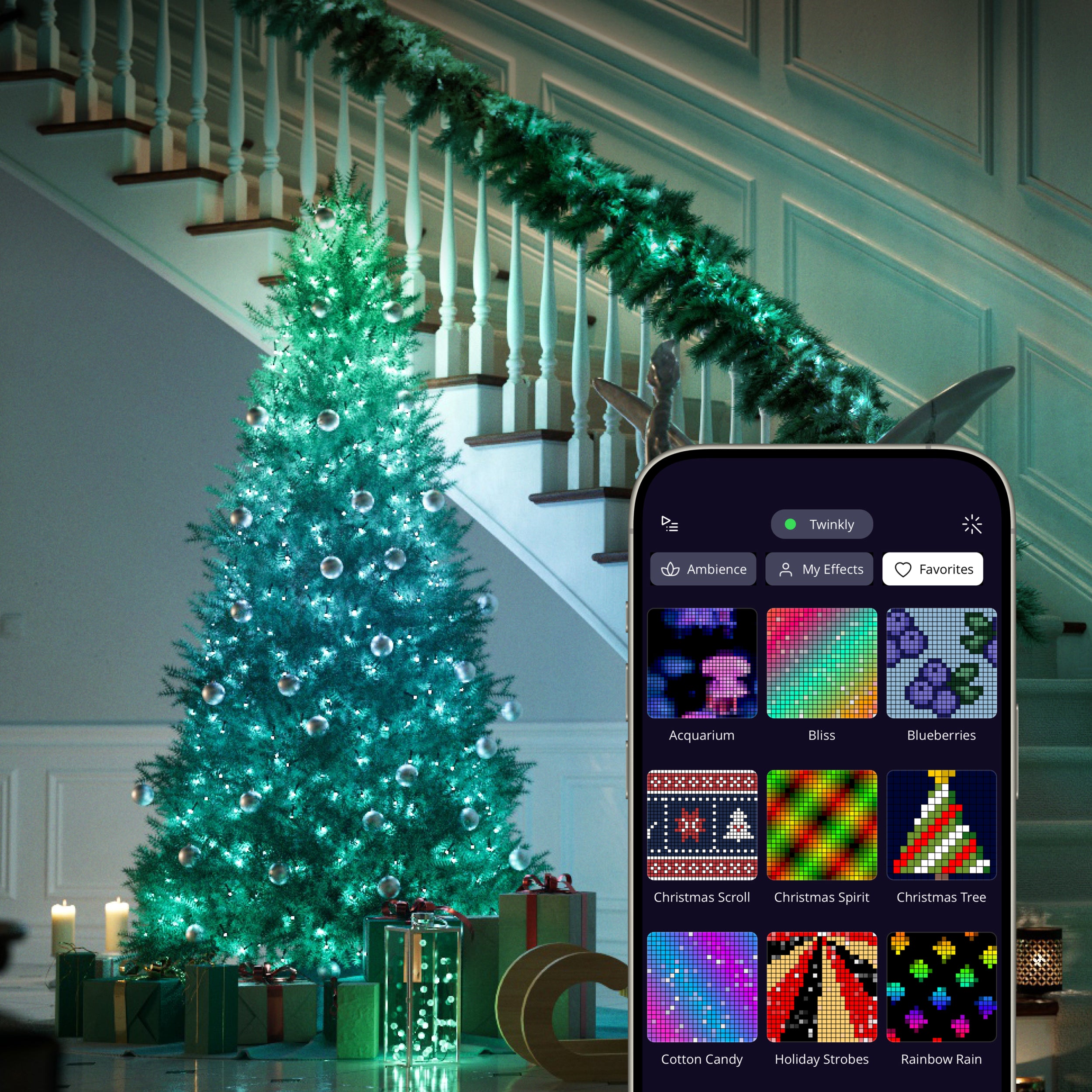 Twinkly Strings Lichtsnoer - 20M - 250LED RGB & Warm Wit - Binnen & Buiten - Transparant