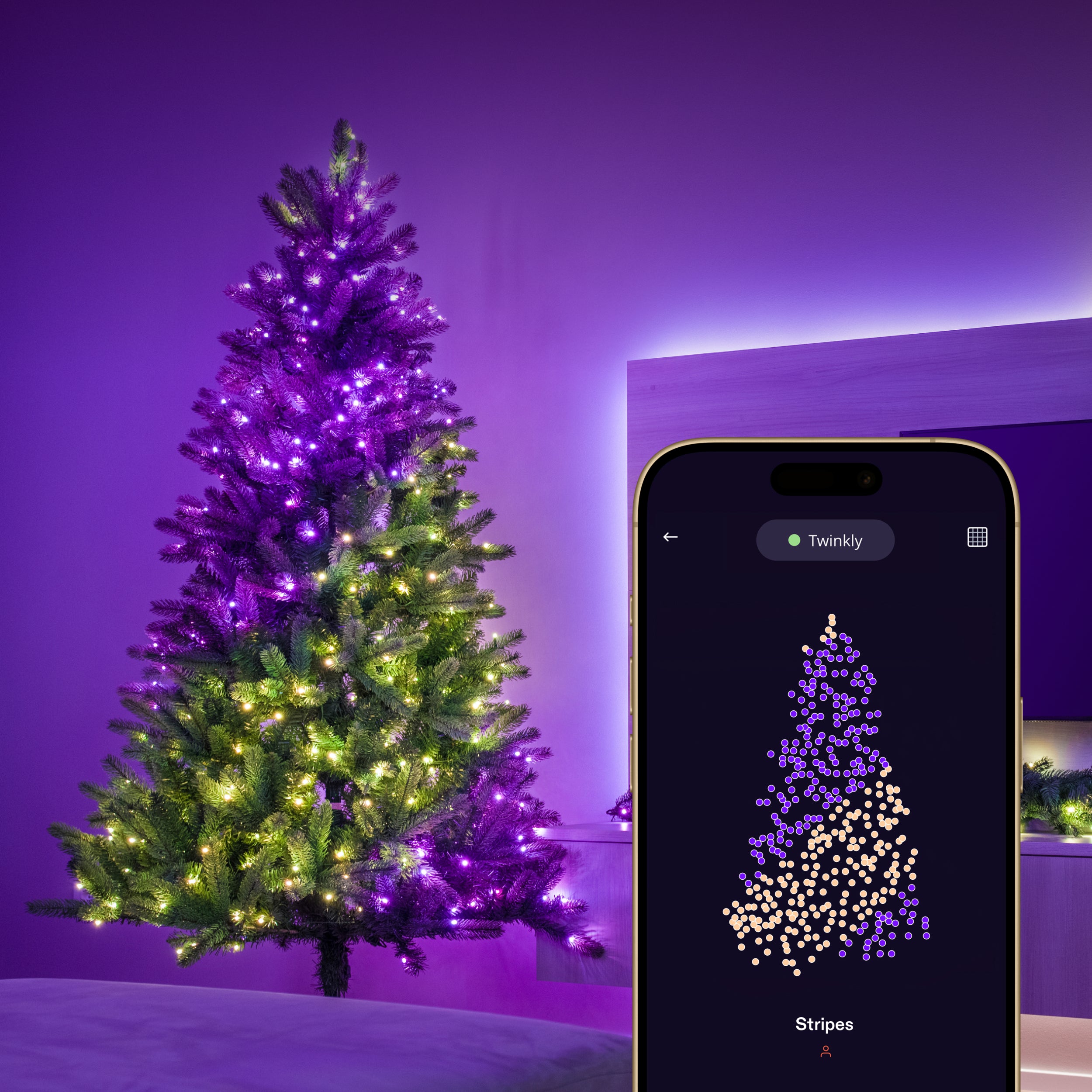 Twinkly Strings Lichtsnoer - 20M - 250LED RGB & Warm Wit - Binnen & Buiten - Transparant